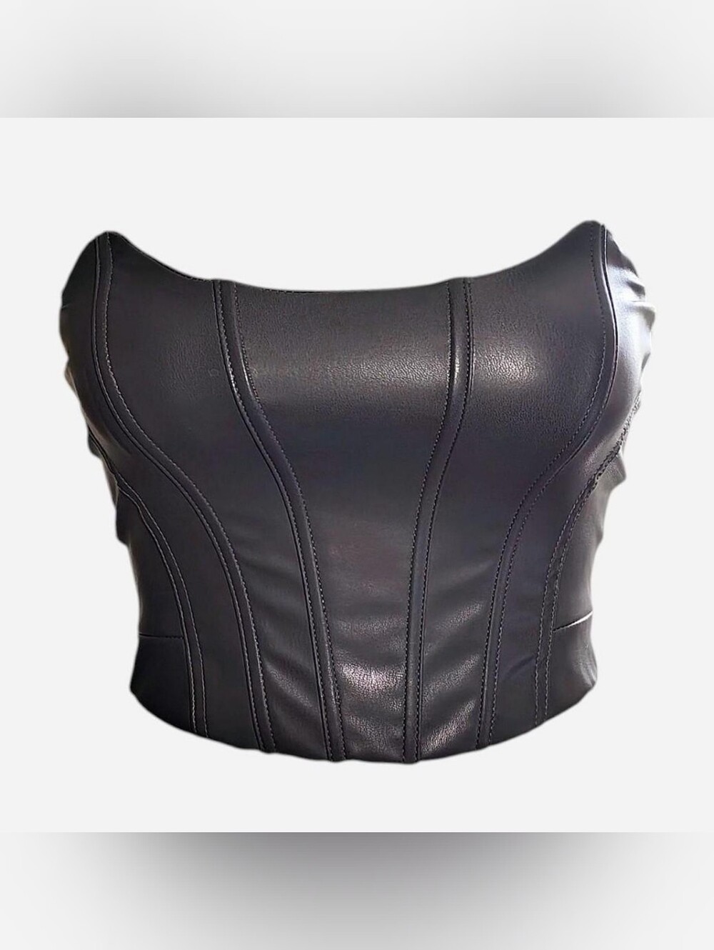 Pleather Mini Corset